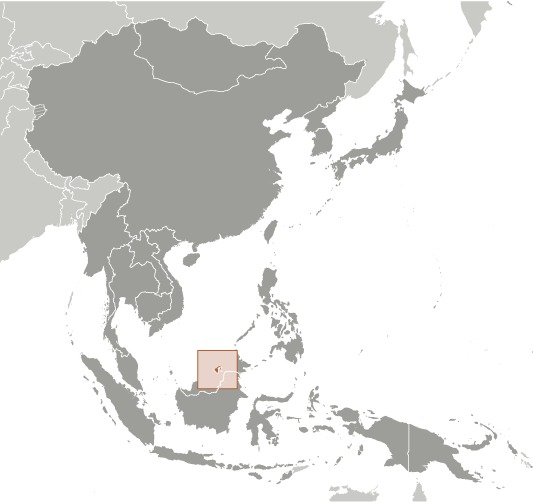 Brunei Locator Map