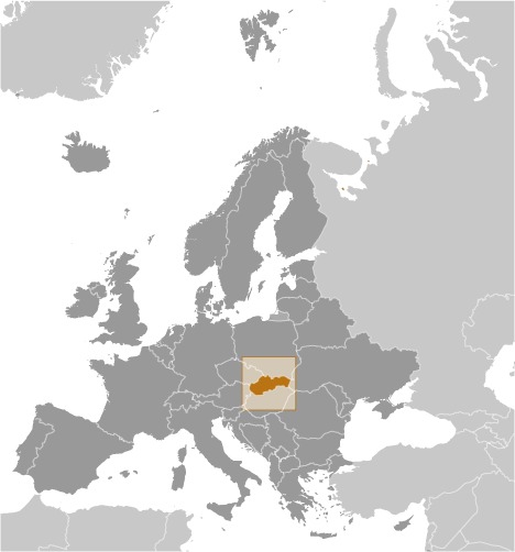 Slovakia Locator Map