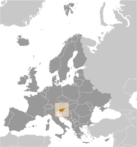 Slovenia Locator Map